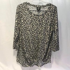 Bobeau 3/4 Sleeve Blouse Sz L